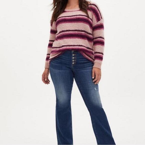 Torrid Popcorn Pullover Drop Shoulder Sweater Size 1x - Picture 1 of 5